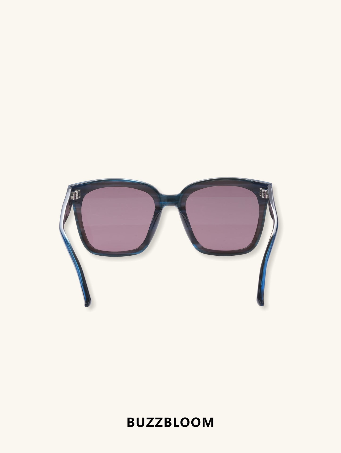 Aerospace-grade nylon fashion large frame sunglasses back view