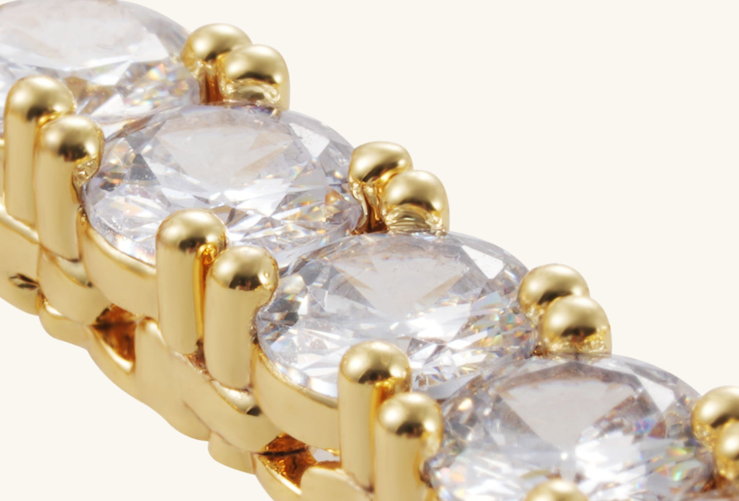 Clasp detail of the BuzzBloom 4mm Diamond 14K Tennis Bracelet, featuring a secure lock and polished gold craftsmanship.