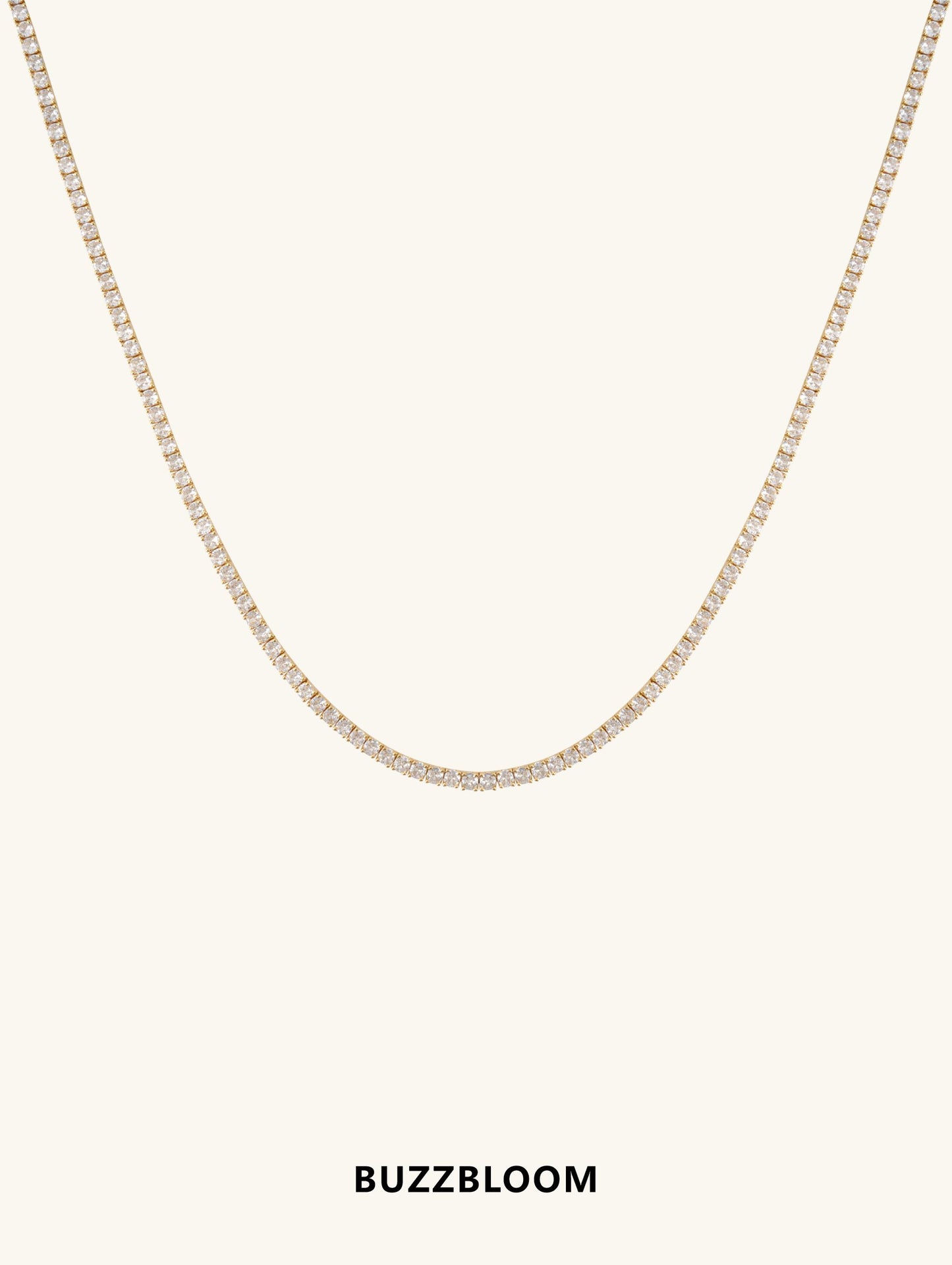 Buzzbloom 4mm Diamond 14K Tennis Chain main product image