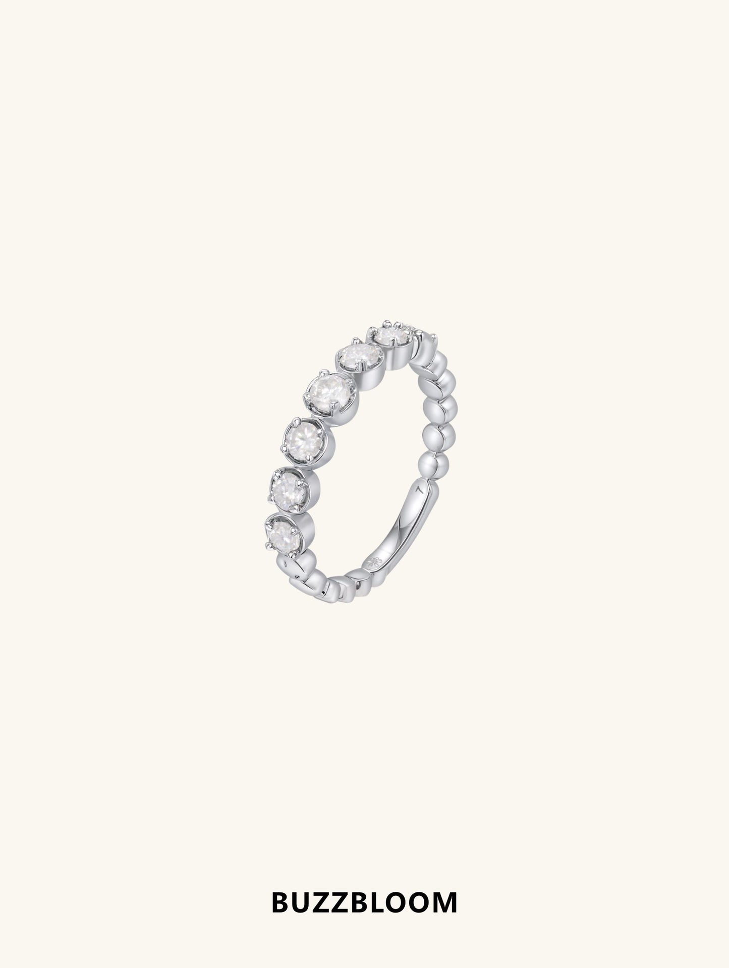 BuzzBloom Endless Allure eternity ring side view