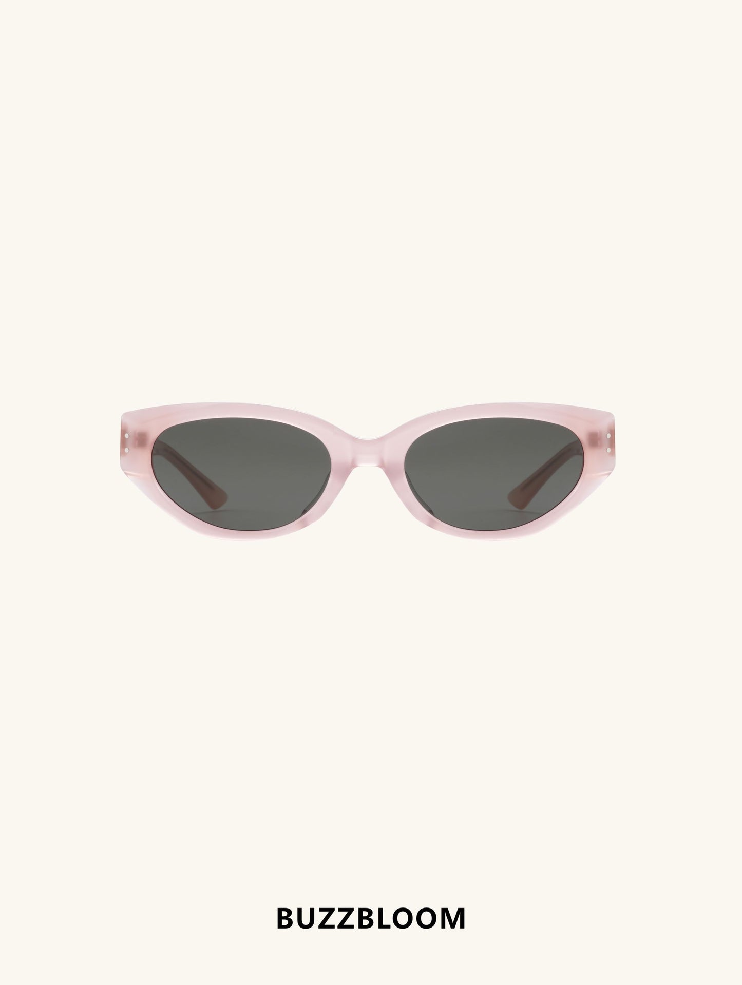 BuzzBloom men’s oversized aviator sunglasses with double bridge, front view.
