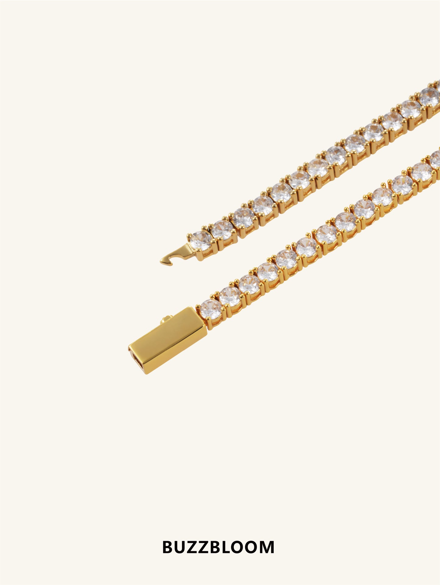 BuzzBloom Radiant Rhythm Tennis Bracelets in gold and silver