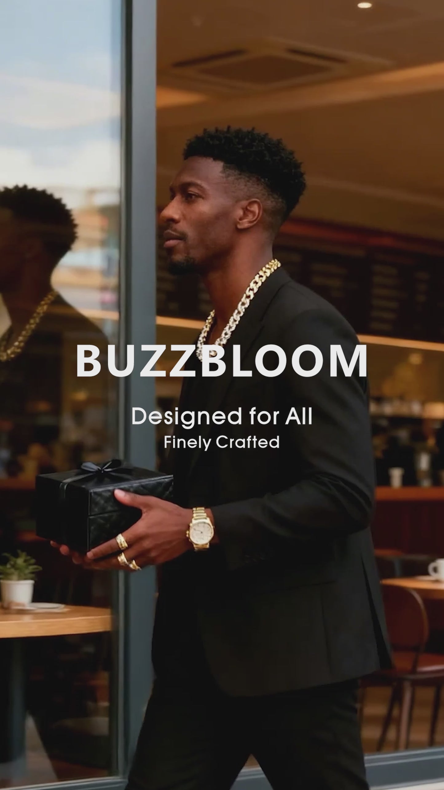 Buzzbloom 14mm Diamond Cuban Link Chain appearance